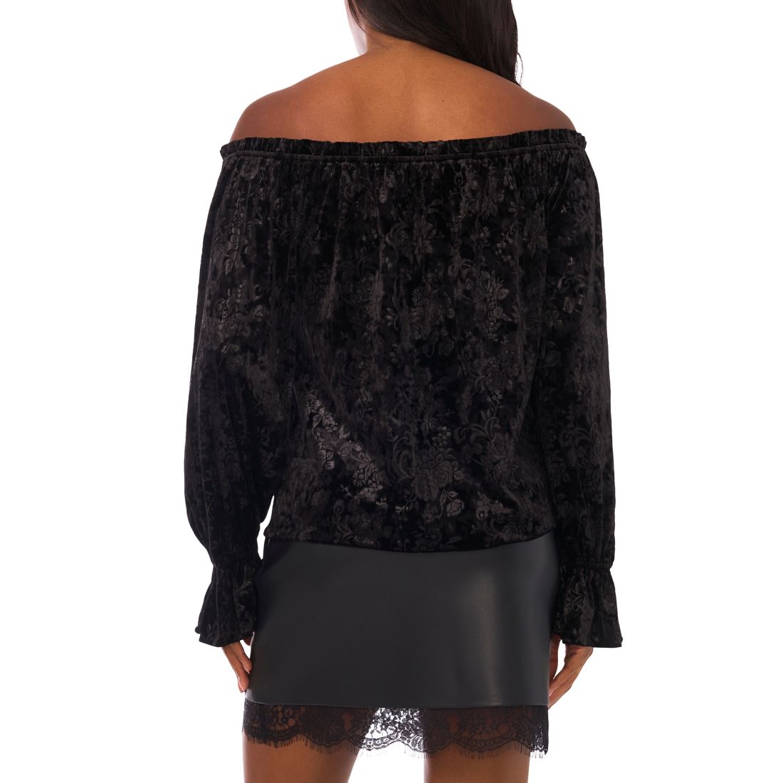 Vince Camuto Women's Ruffle Neck Off-Shoulder Top