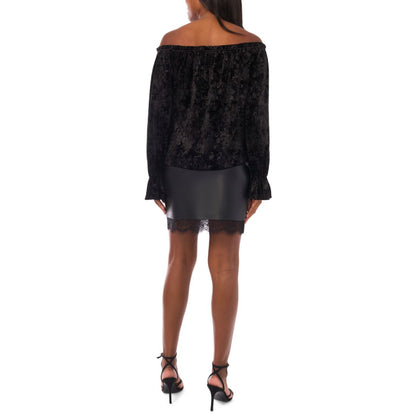 Vince Camuto Women's Ruffle Neck Off-Shoulder Top