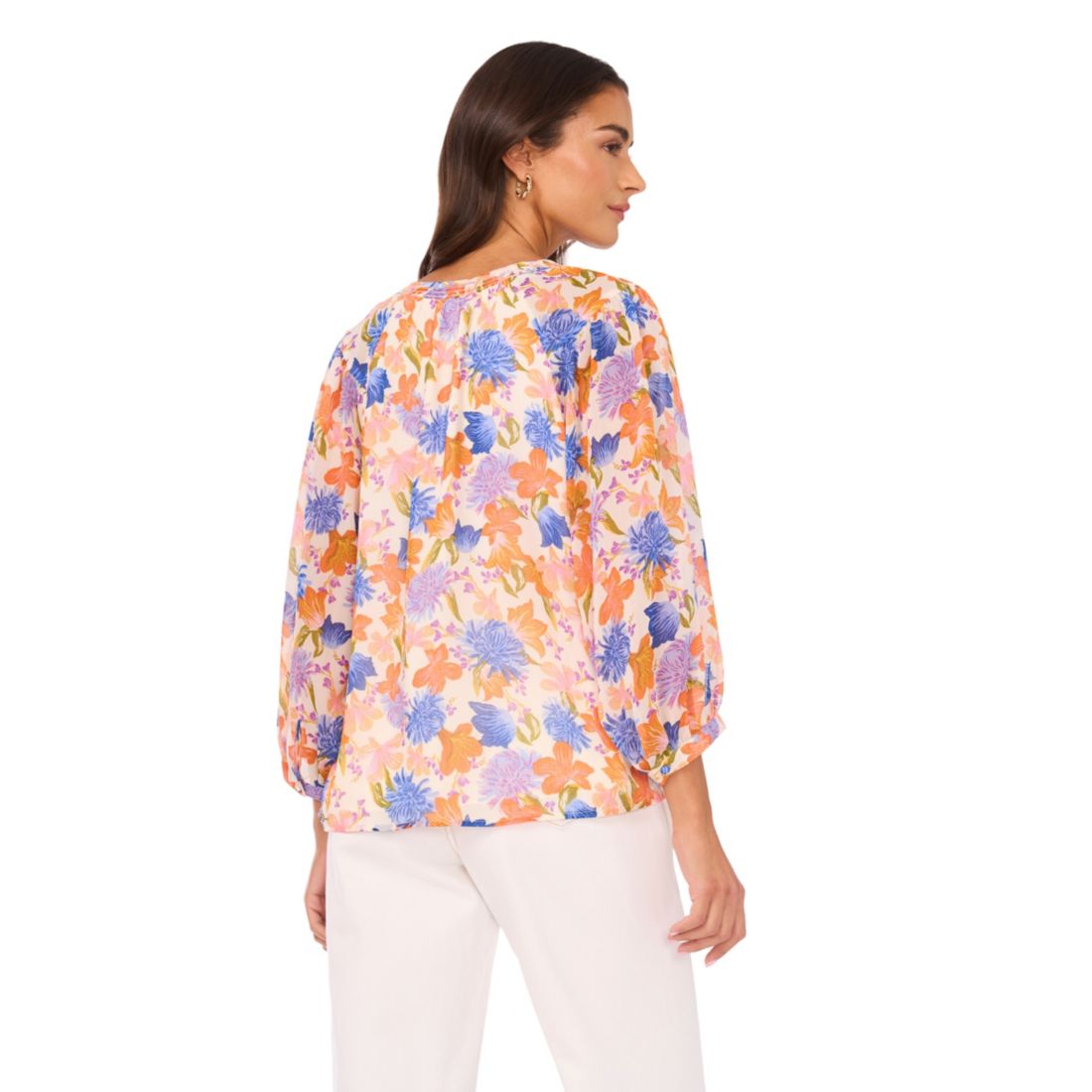 Vince Camuto Women's Ruffle Tie-Neck Blouse