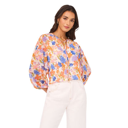 Vince Camuto Women's Ruffle Tie-Neck Blouse