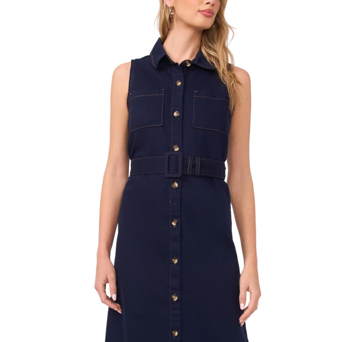 Vince Camuto Women's Collared Neck Dress
