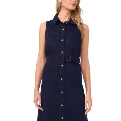 Vince Camuto Women's Collared Neck Dress
