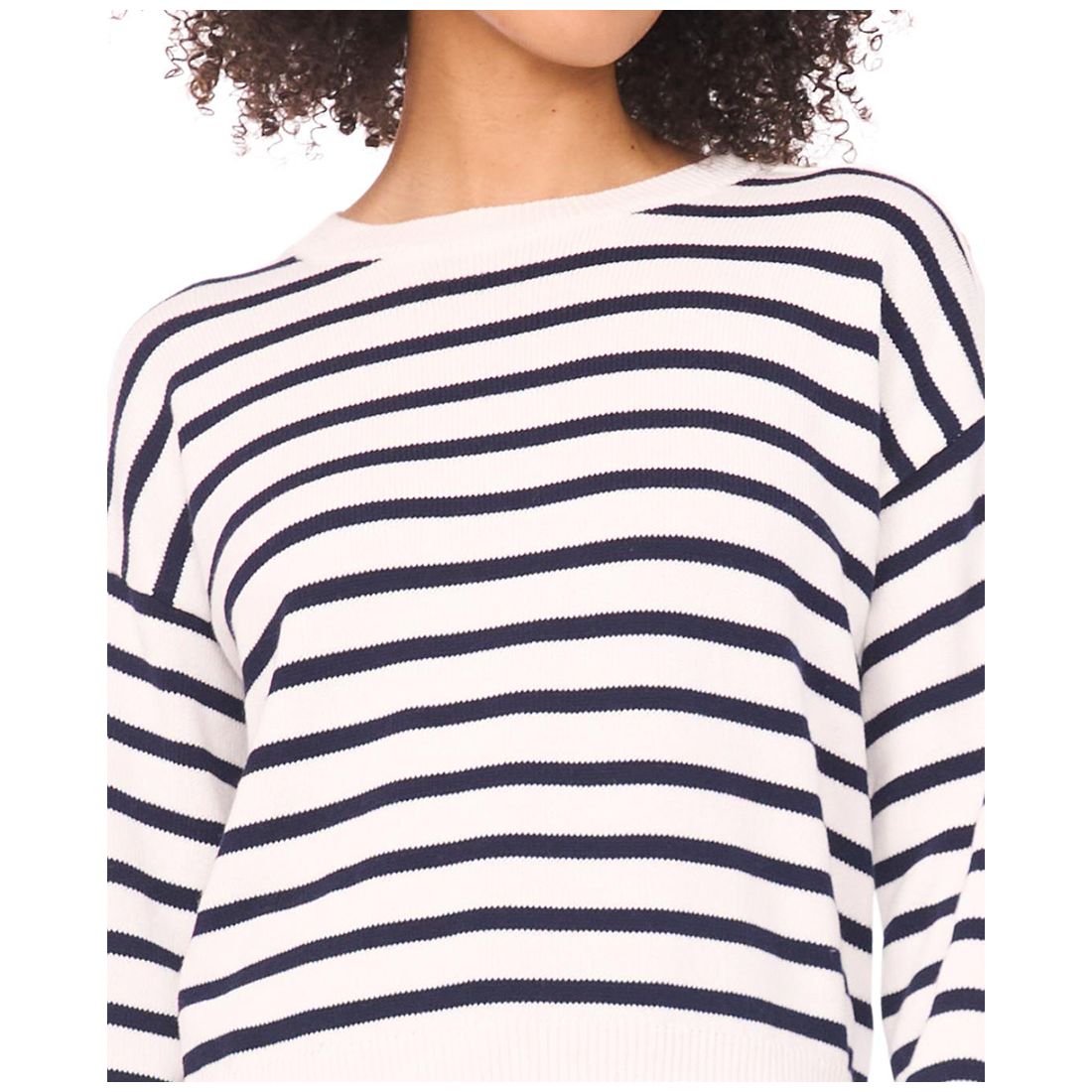 Vince Camuto Women's Striped Pull-On Sweater