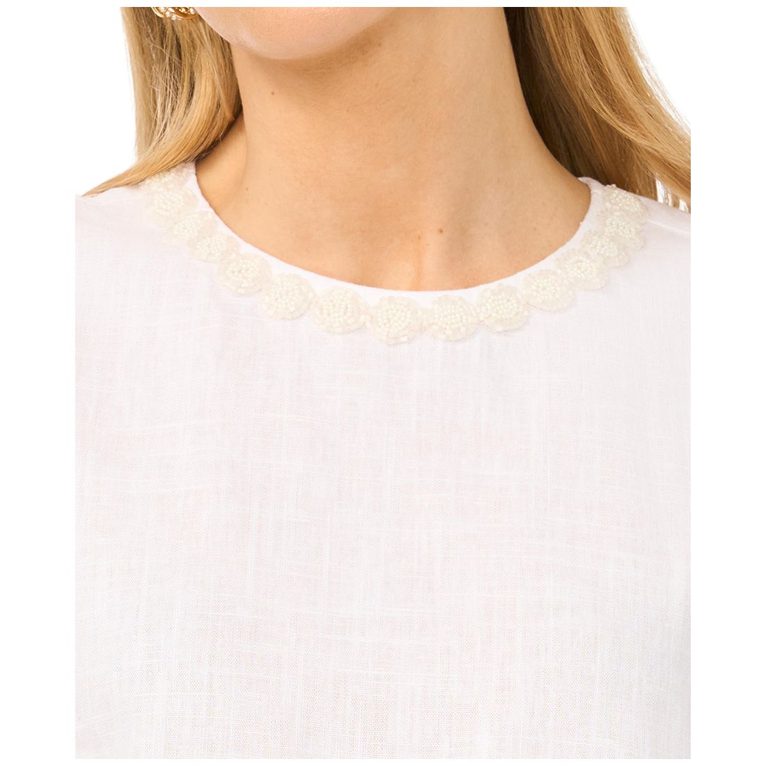 Vince Camuto Women's Sleeveless Crewneck Blouse