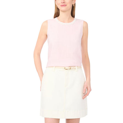 Vince Camuto Women's Sleeveless Crewneck Blouse
