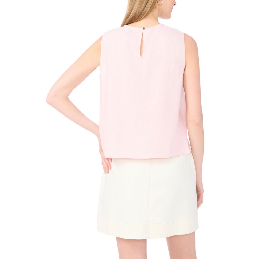 Vince Camuto Women's Sleeveless Crewneck Blouse