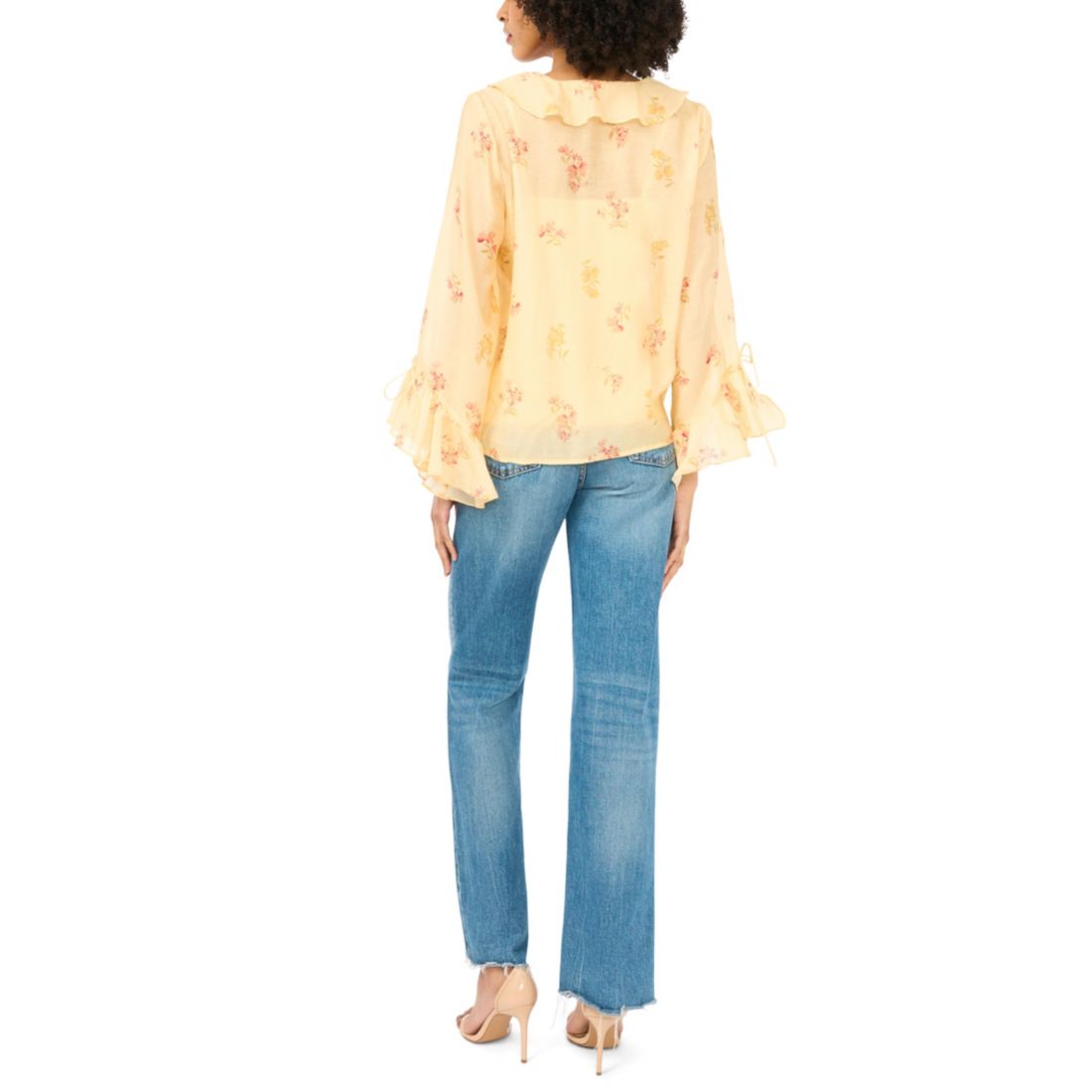 Vince Camuto Women's Long-Sleeve Ruffle Top