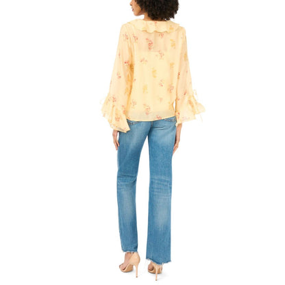 Vince Camuto Women's Long-Sleeve Ruffle Top
