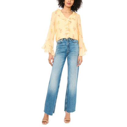 Vince Camuto Women's Long-Sleeve Ruffle Top