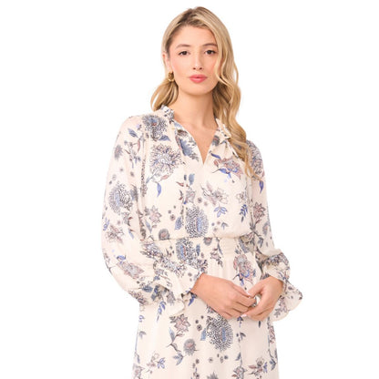 Vince Camuto Women's V-Neck Long-Sleeve Maxi Dress