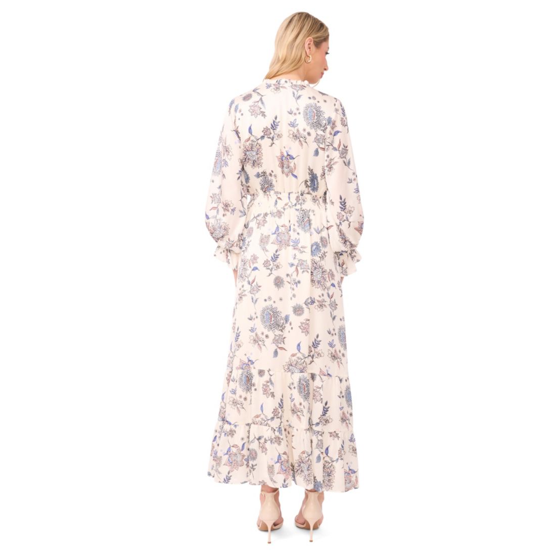 Vince Camuto Women's V-Neck Long-Sleeve Maxi Dress