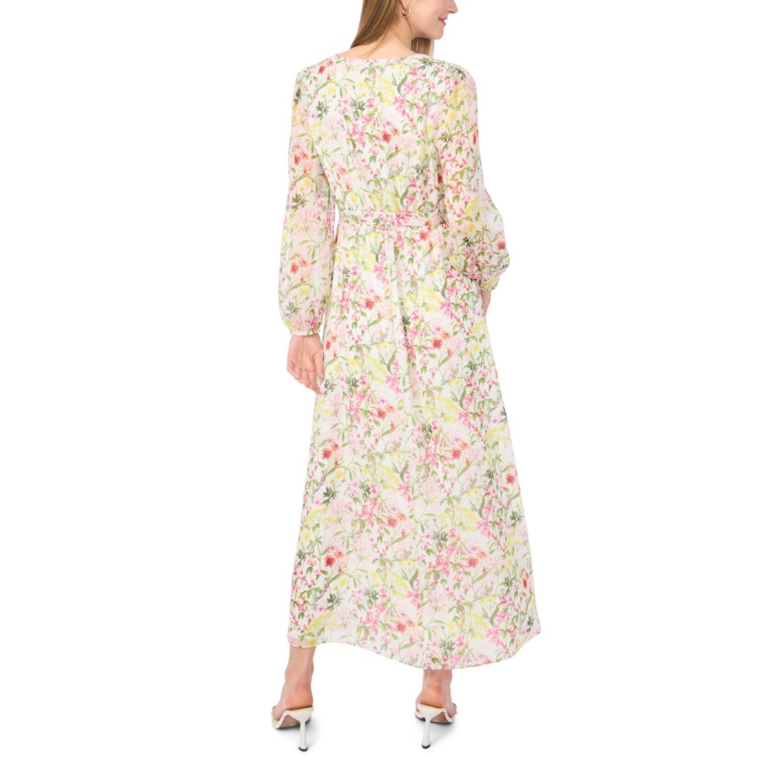 Vince Camuto Women's V-Neck Wrap Front Maxi Dress