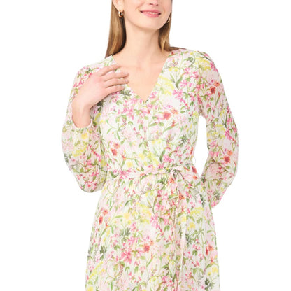 Vince Camuto Women's V-Neck Wrap Front Maxi Dress