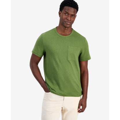 Michael Kors Men's Linen and Cotton Pocket T-Shirt
