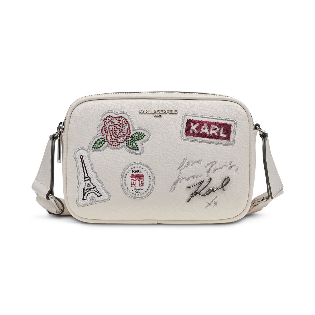 Karl Lagerfeld Paris Maybelle Zip-Top Small Crossbody Handbag