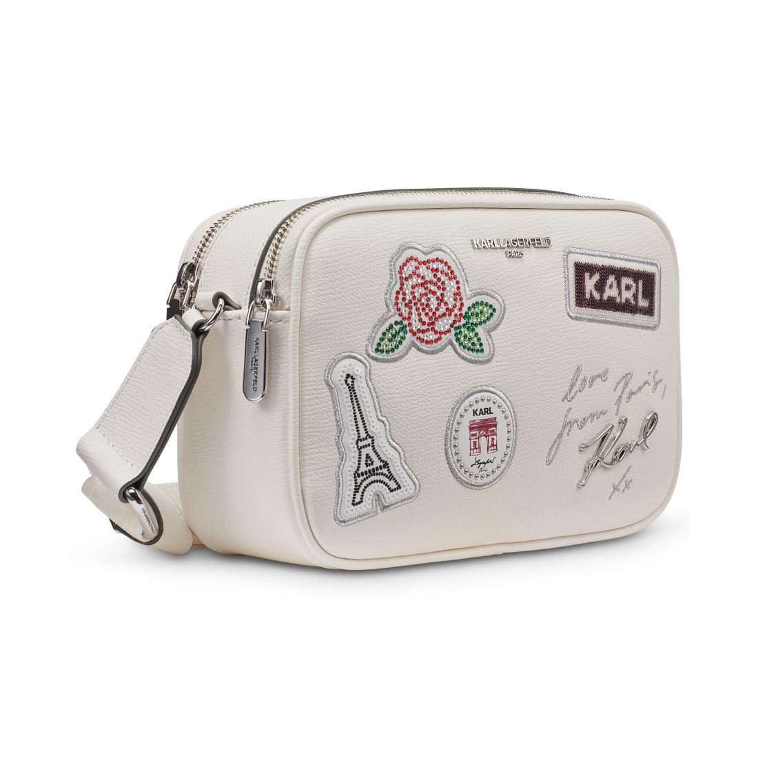 Karl Lagerfeld Paris Maybelle Zip-Top Small Crossbody Handbag
