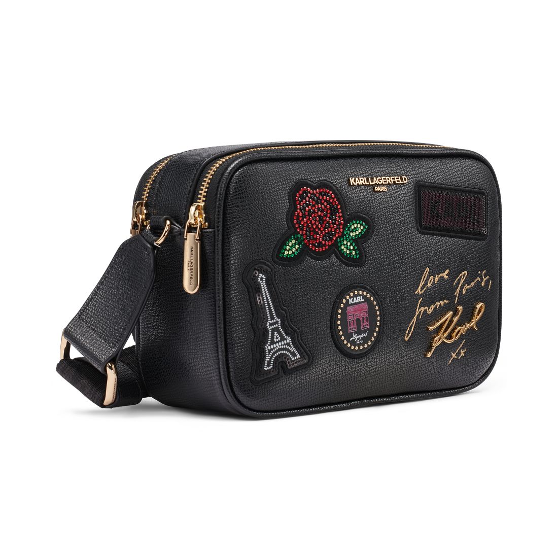 Karl Lagerfeld Paris Maybelle Zip-Top Small Crossbody Handbag