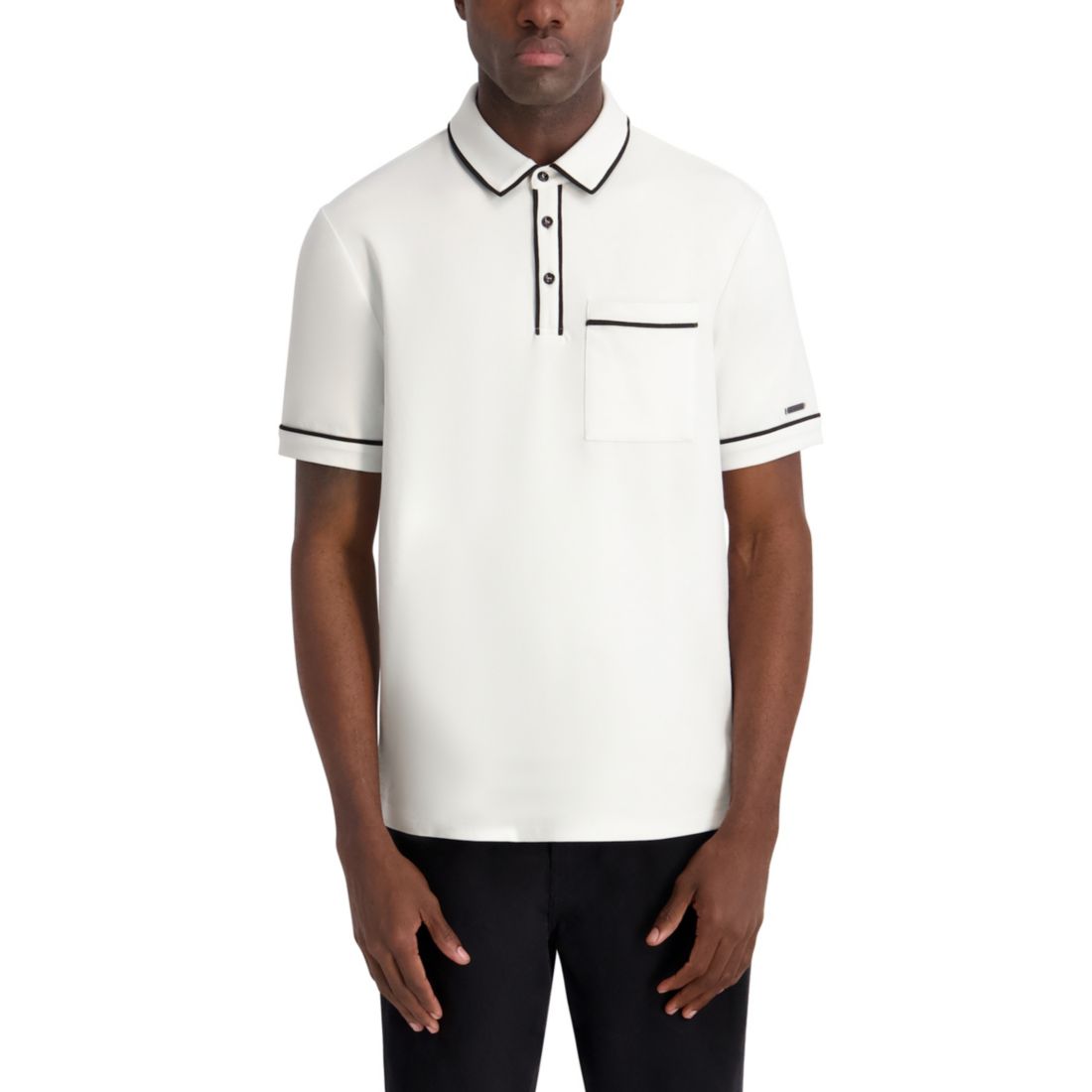 Karl Lagerfeld Paris Men's Interlock Polo Shirt