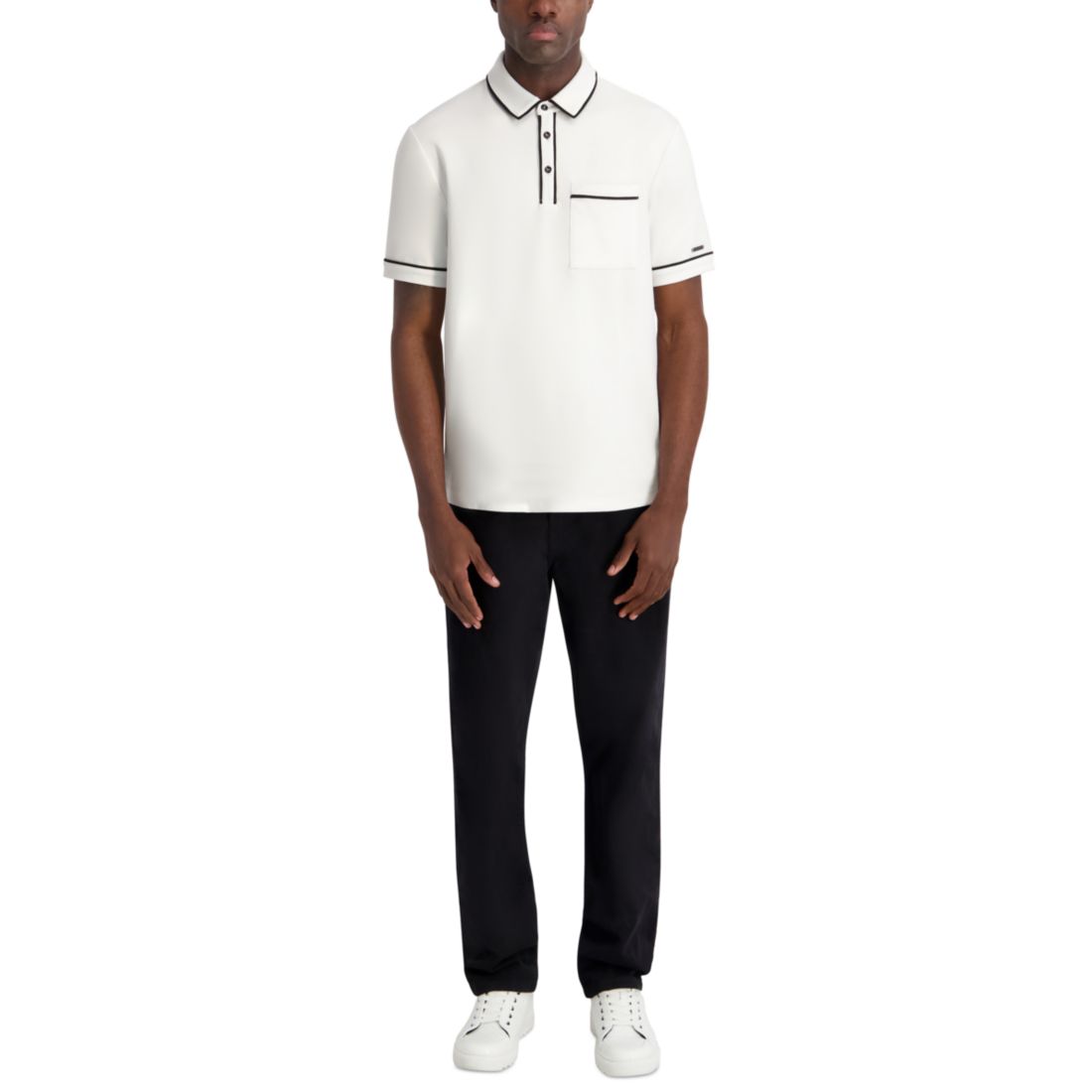 Karl Lagerfeld Paris Men's Interlock Polo Shirt
