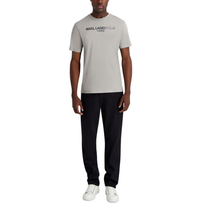 Karl Lagerfeld Paris Men's Crewneck Logo T-Shirt