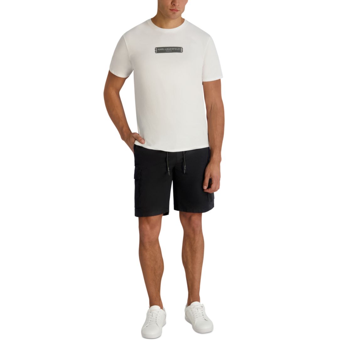 Karl Lagerfeld Paris Men's Regular-Fit Cargo Shorts