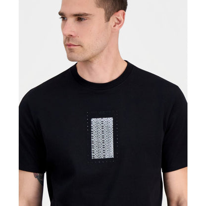 Karl Lagerfeld Paris Men's Studded Logo Crewneck T-Shirt