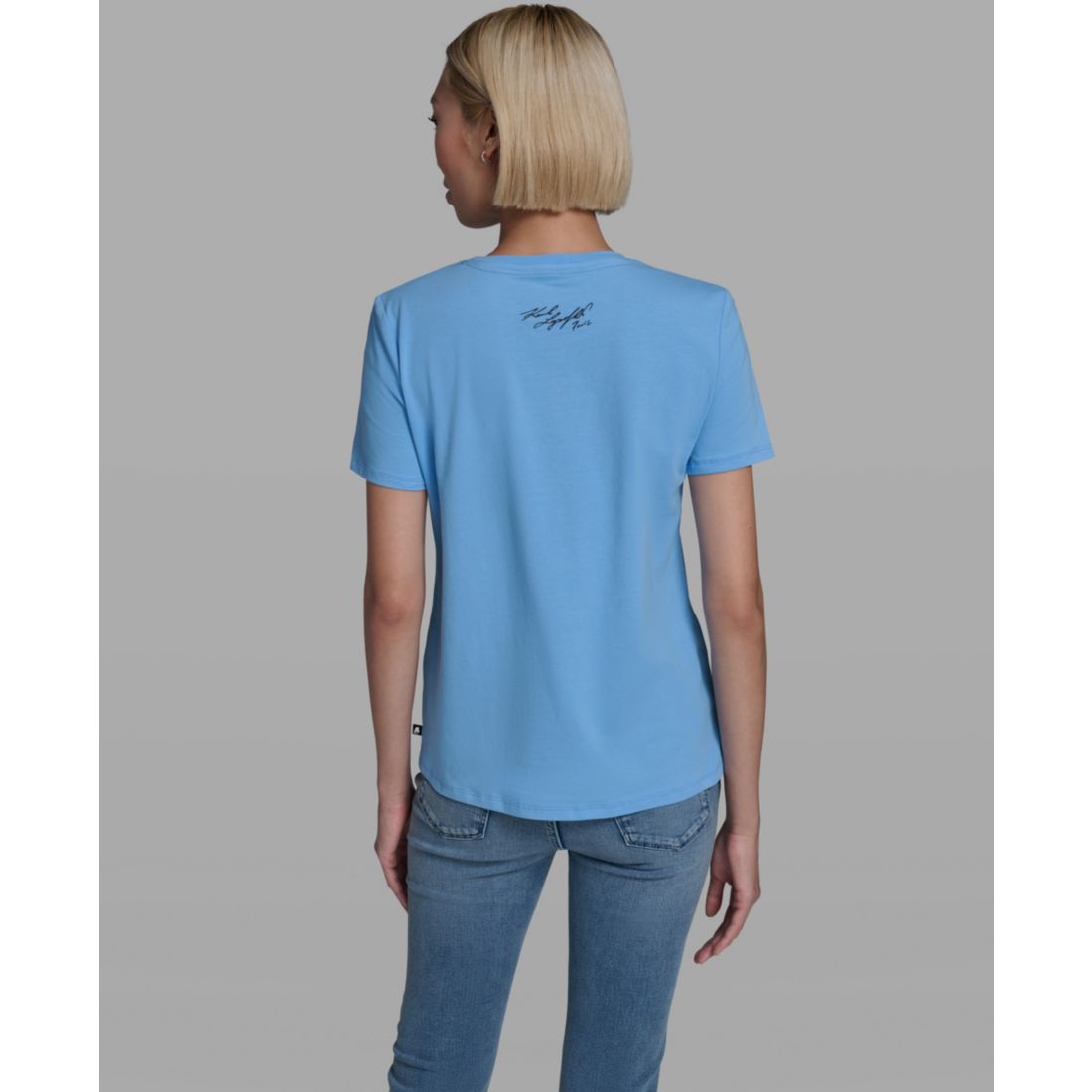 Karl Lagerfeld Paris Women's Short-Sleeve Crewneck T-Shirt