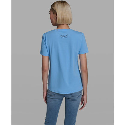 Karl Lagerfeld Paris Women's Short-Sleeve Crewneck T-Shirt