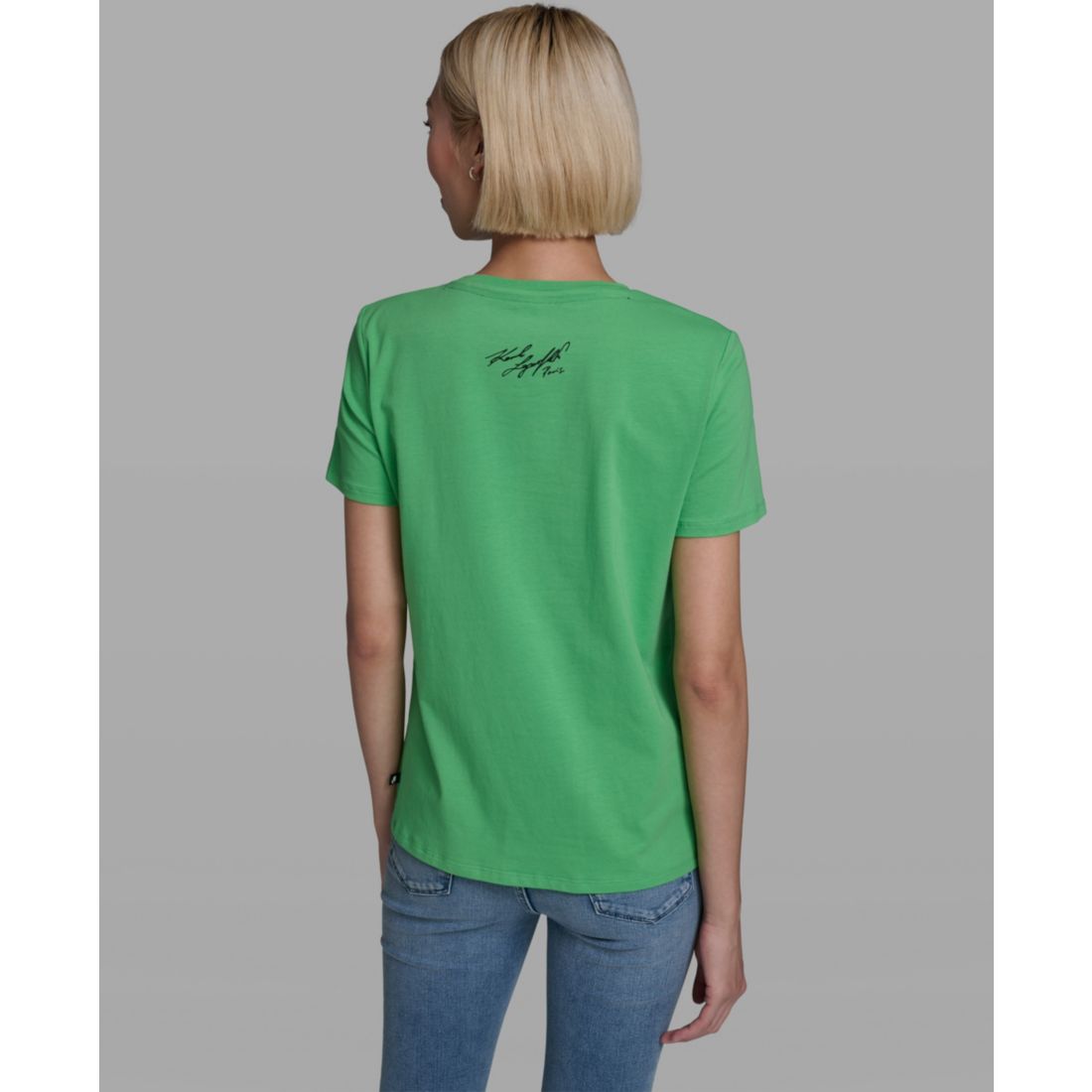 Karl Lagerfeld Paris Women's Short-Sleeve Crewneck T-Shirt