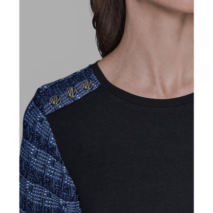 Karl Lagerfeld Paris Women's Raglan Short-Sleeve Blouse