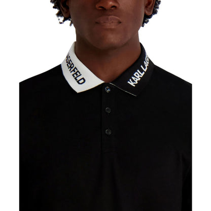 Karl Lagerfeld Paris Men's Collared Polo T-Shirt