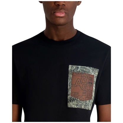 Karl Lagerfeld Paris Men's Thumbprint Detail T-Shirt