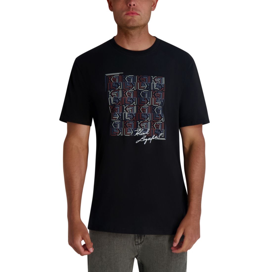 Karl Lagerfeld Paris Men's Kl Squared Print T-Shirt