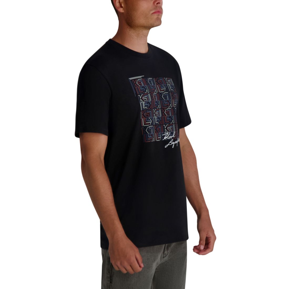 Karl Lagerfeld Paris Men's Kl Squared Print T-Shirt