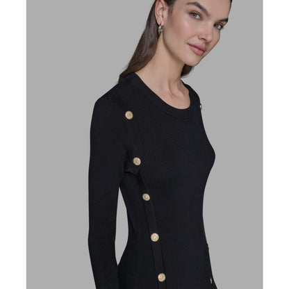 Karl Lagerfeld Paris Women's Long Sleeves Bodycon Dress