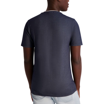 Karl Lagerfeld Paris Men's Textured Waffle Knit T-Shirt