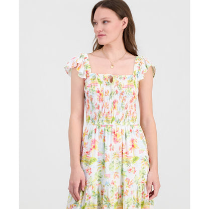 Self Esteem Juniors' Sleeveless Floral Midi Dress