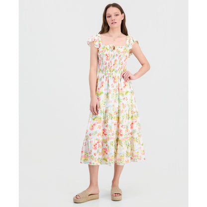 Self Esteem Juniors' Sleeveless Floral Midi Dress