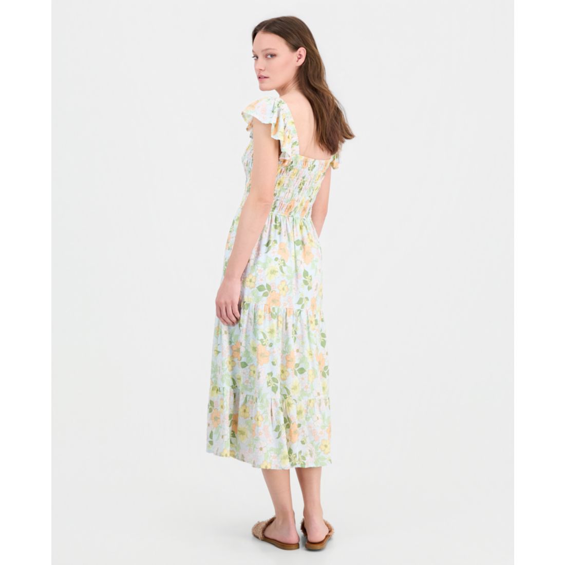 Self Esteem Juniors' Sleeveless Floral Midi Dress
