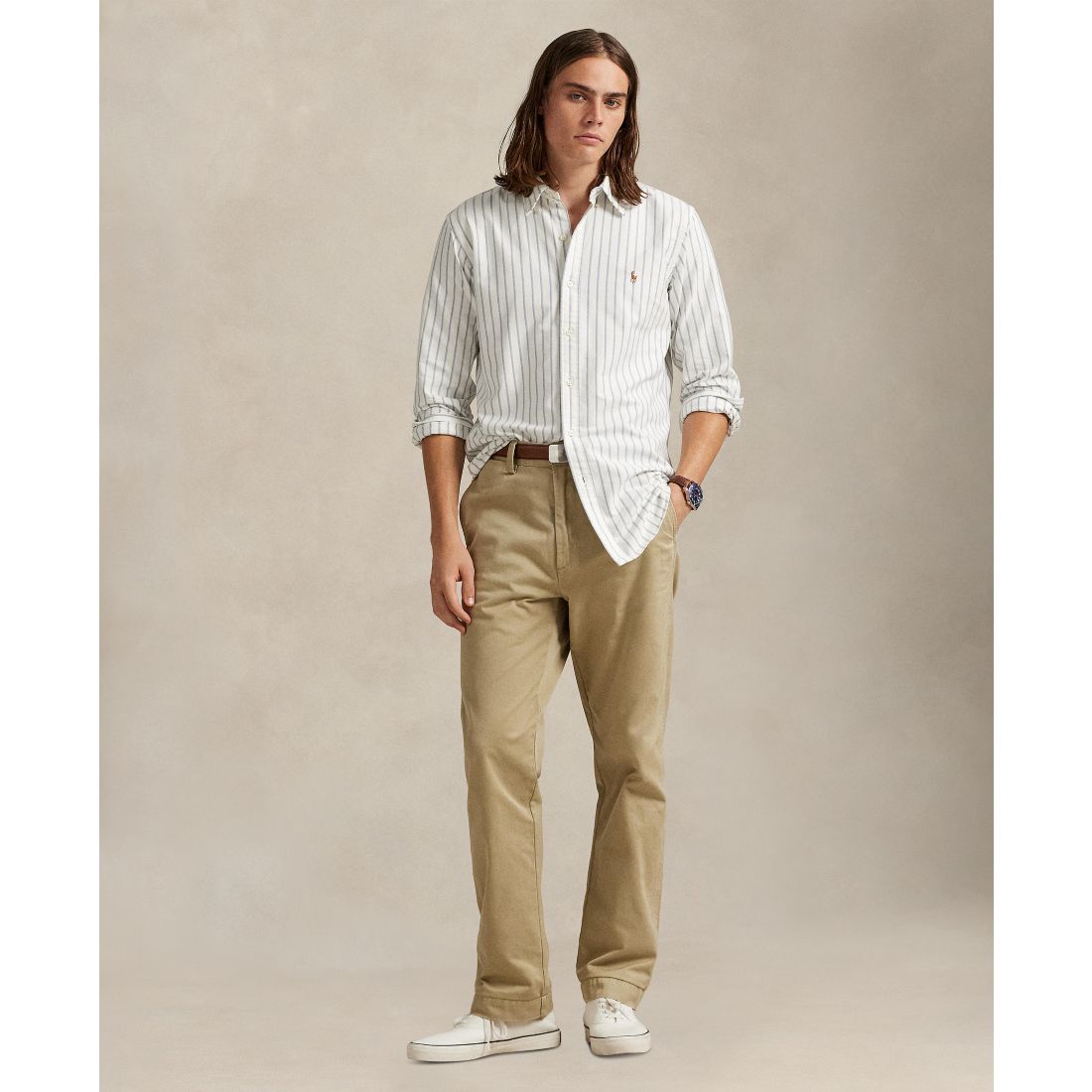 Polo Ralph Lauren Men's Long-Sleeve The Iconic Mesh Shirt