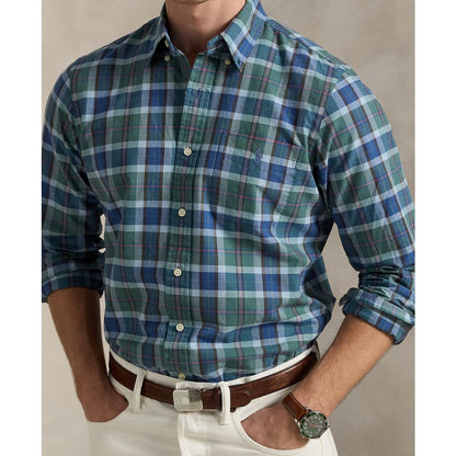 Polo Ralph Lauren Men's Classic-Fit Plaid Oxford Shirt