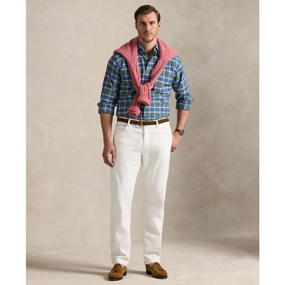 Polo Ralph Lauren Men's Big & Tall Plaid Oxford Shirt