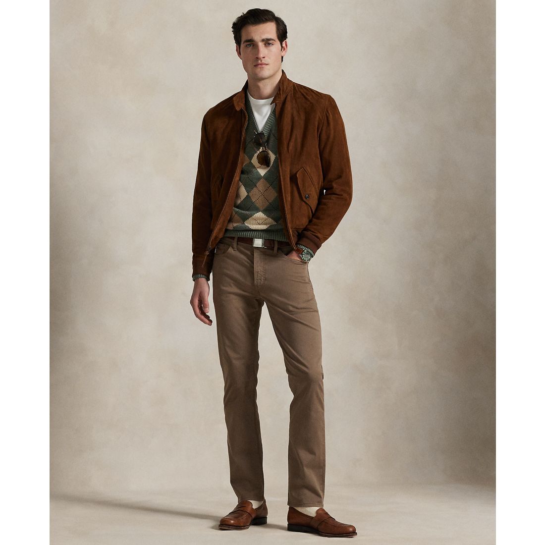 Polo Ralph Lauren Men's Varick Slim Straight Stretch Sateen Pants