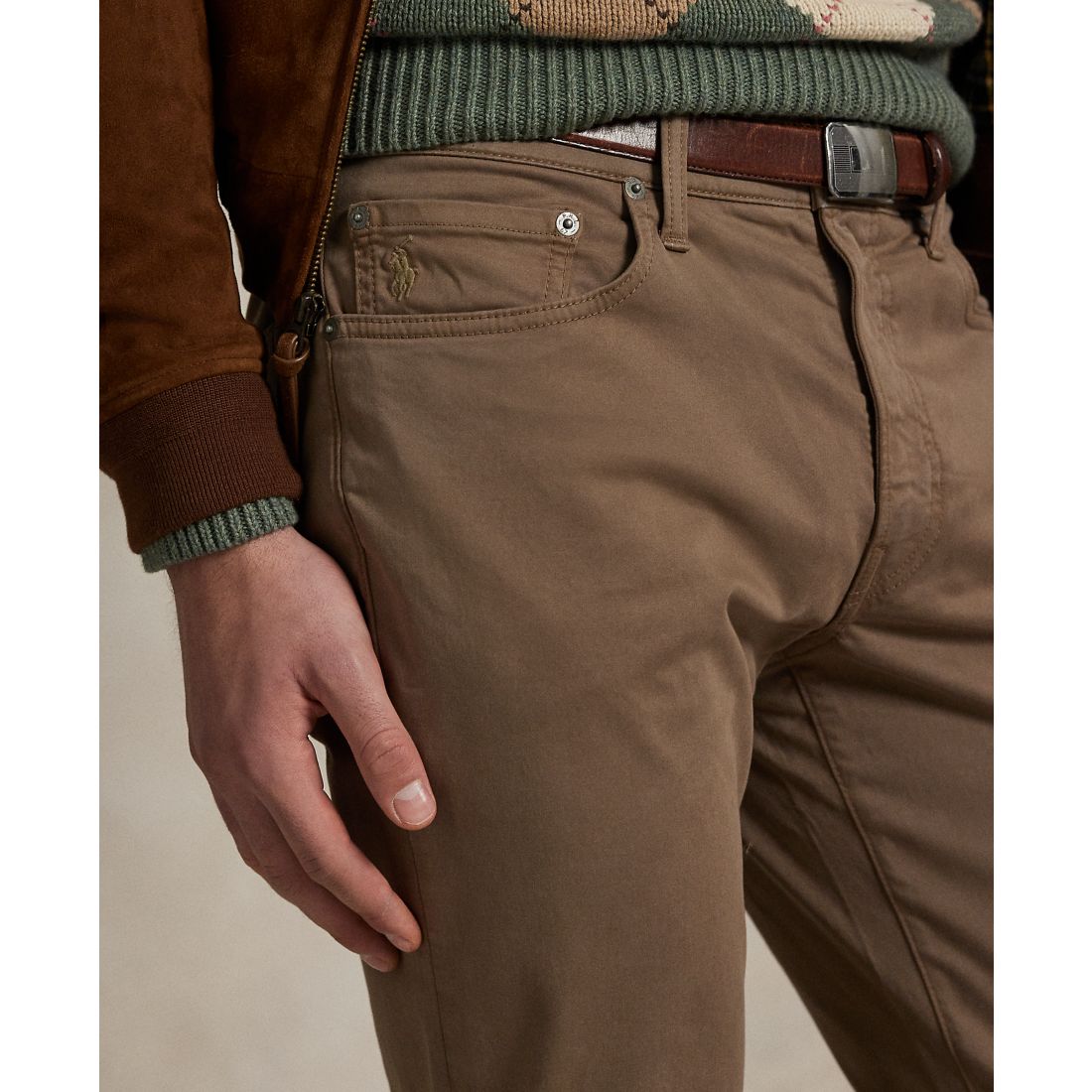 Polo Ralph Lauren Men's Varick Slim Straight Stretch Sateen Pants