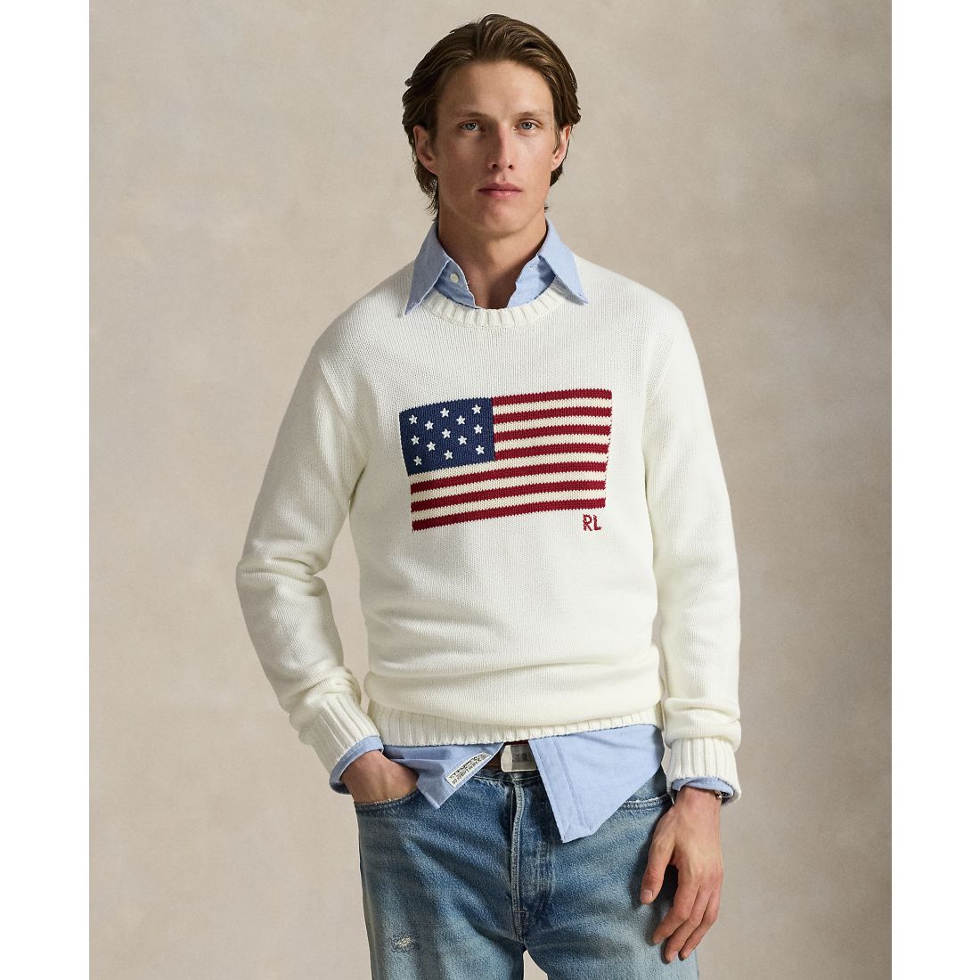 Polo Ralph Lauren Unisex The Iconic Flag Sweater