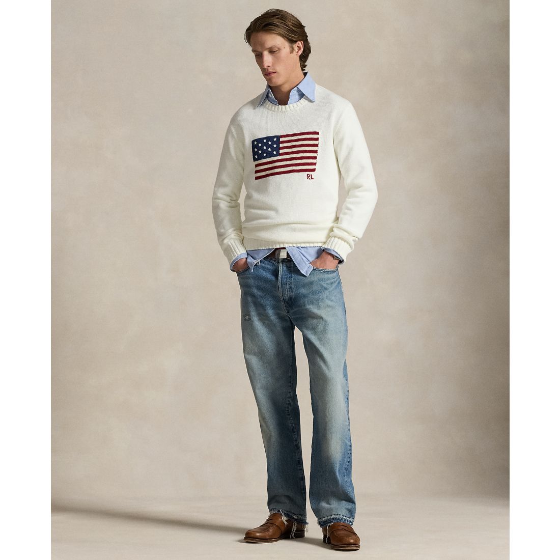 Polo Ralph Lauren Unisex The Iconic Flag Sweater
