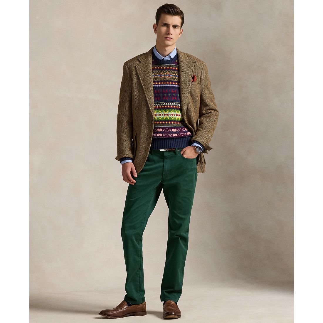 Polo Ralph Lauren Men's Varick Slim Straight Stretch Sateen Pants
