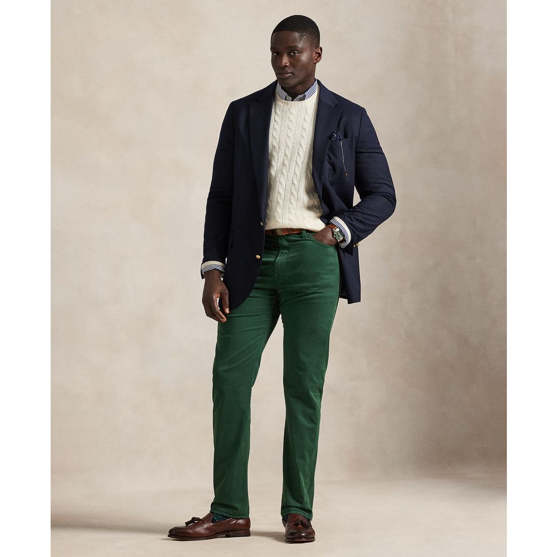 Polo Ralph Lauren Men's Big & Tall Varick Slim Straight Stretch Sateen Pants