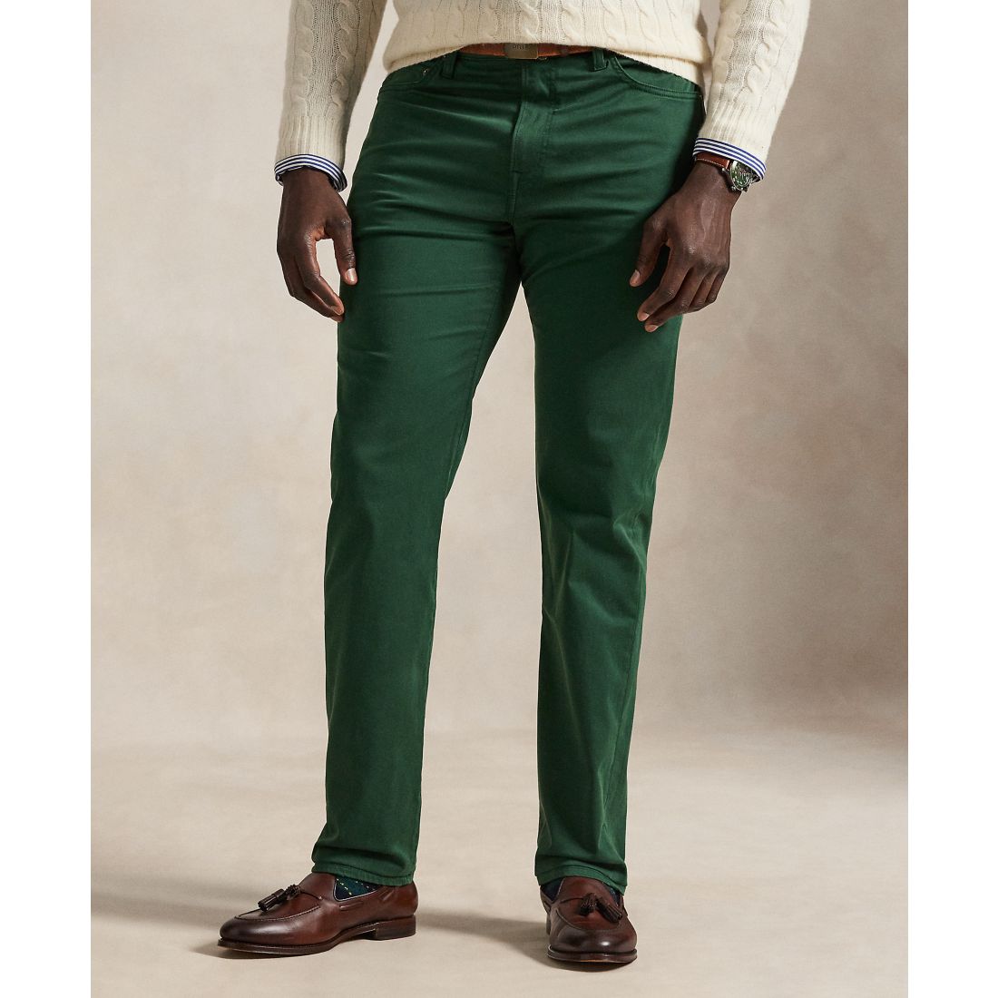 Polo Ralph Lauren Men's Big & Tall Varick Slim Straight Stretch Sateen Pants