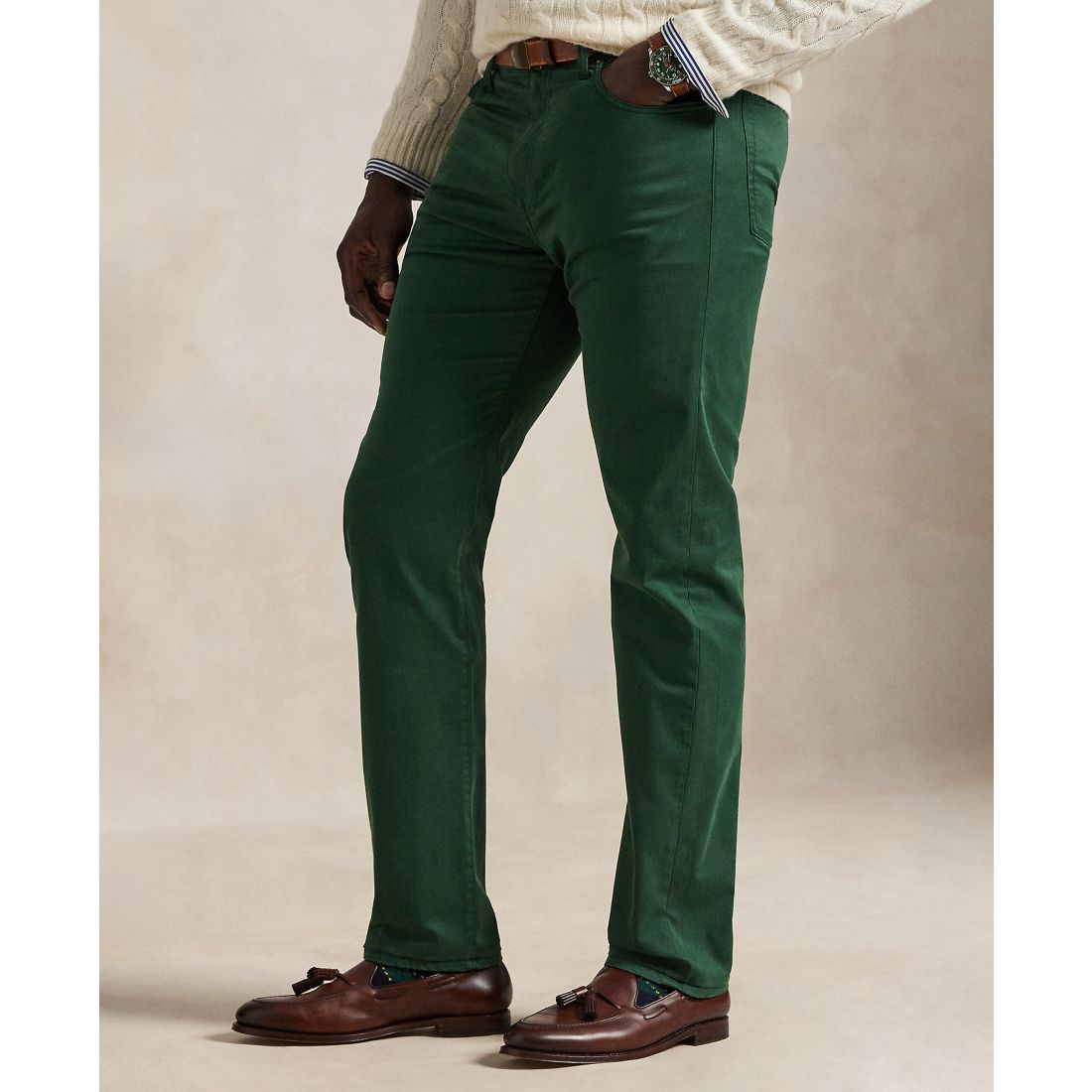 Polo Ralph Lauren Men's Big & Tall Varick Slim Straight Stretch Sateen Pants
